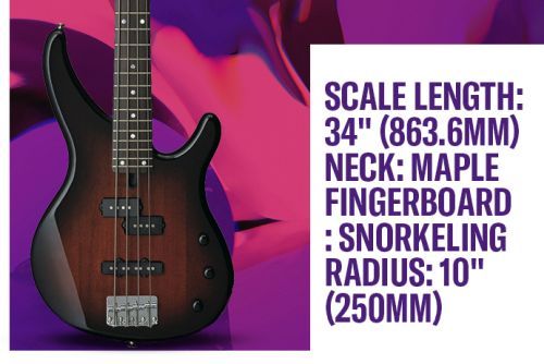 Scale length: 34'' (863.6mm) Neck: Maple fingerboard: Snorkeling radius: 10'' (250mm)